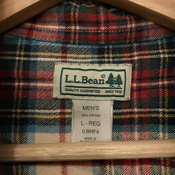 Mens LL Bean Flannel - Picture 3 of 3